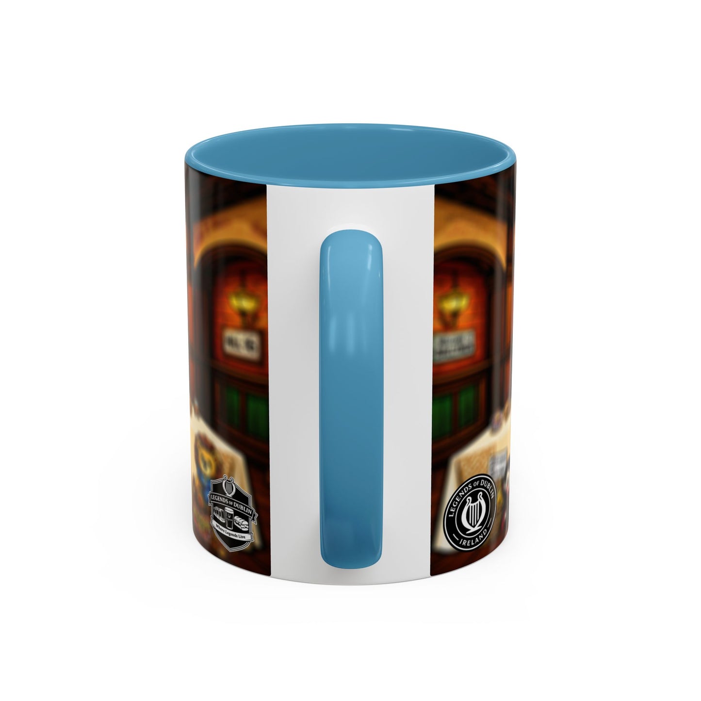 Legends of Dublin Coffee Mug – Irish Pub Scene Accent Mug (11oz)