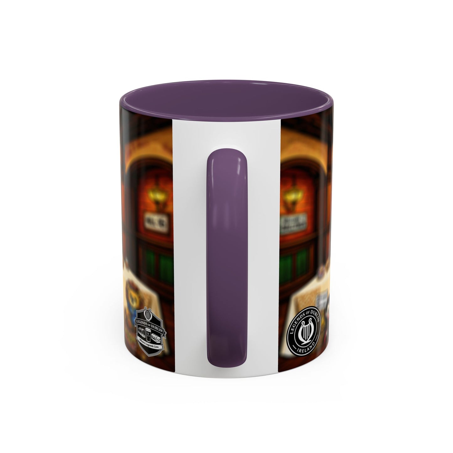 Legends of Dublin Coffee Mug – Irish Pub Scene Accent Mug (11oz)