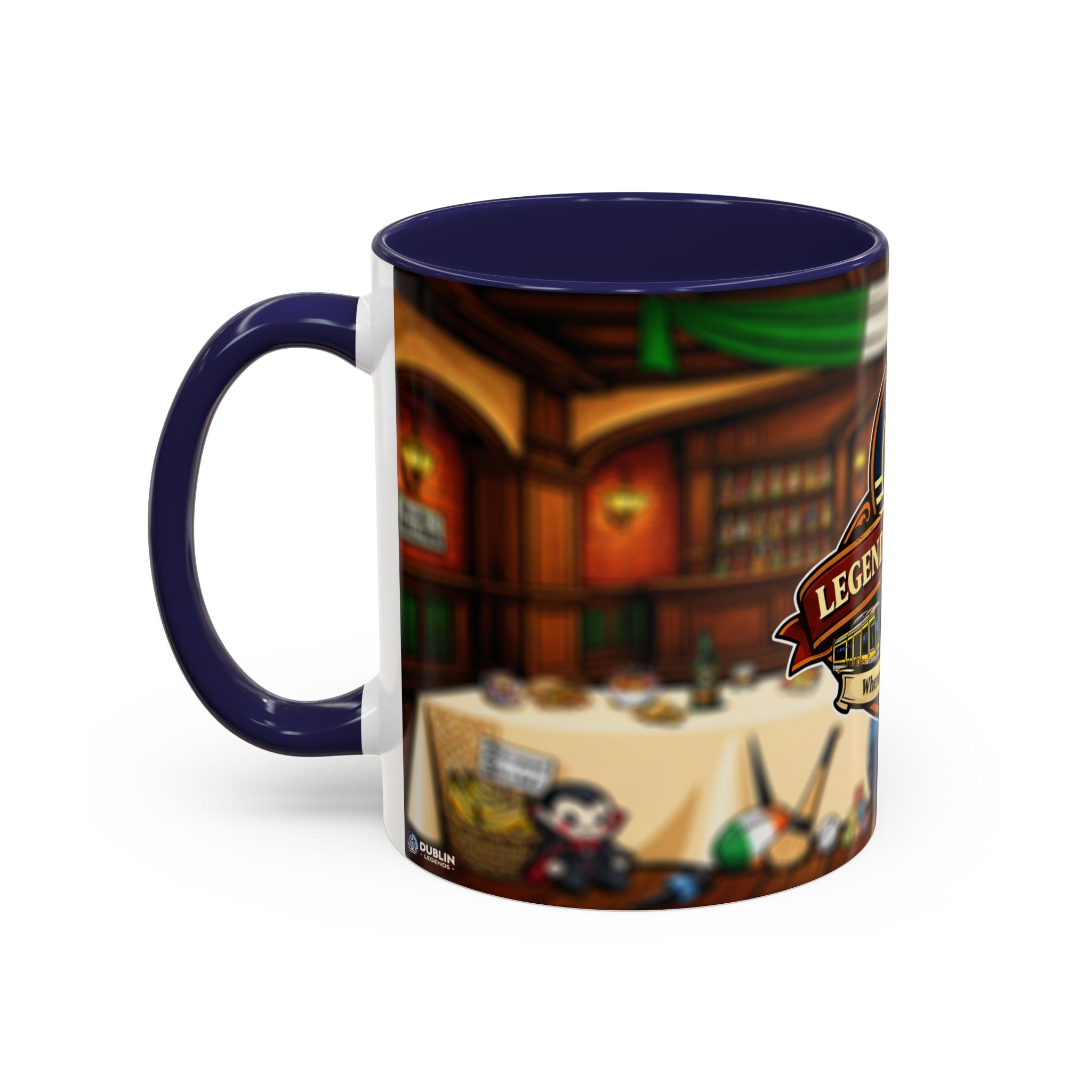 Dublin Legends Mug - “What a Ride, What a Pint, What a Roll” | Irish Pub Art Collector’s Cup