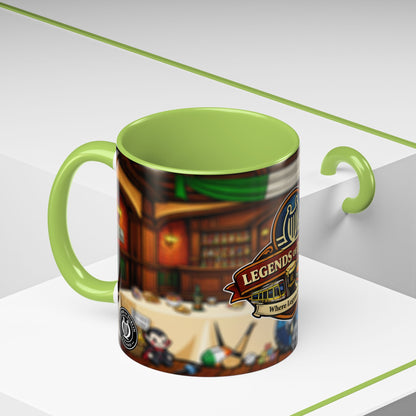 Legends of Dublin Coffee Mug – Irish Pub Scene Accent Mug (11oz)