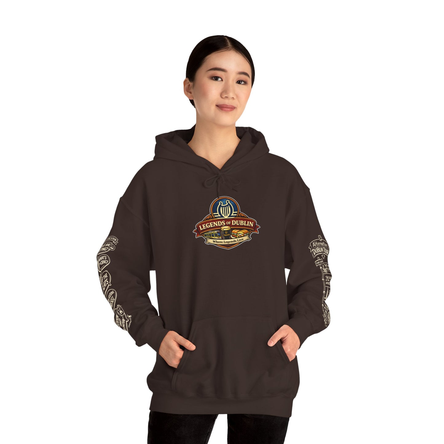 Legends of Dublin Hoodie – Street Legends edition, Dublin Souvenir Hoodie, Unisex Irish Hoodie, Gift from Ireland