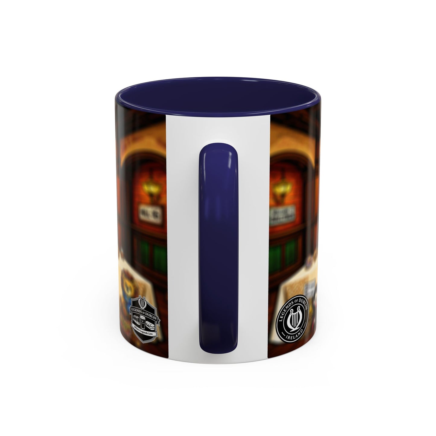 Legends of Dublin Coffee Mug – Irish Pub Scene Accent Mug (11oz)