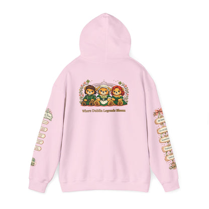 Legends of Dublin Hoodie - Dublin Muses Edition – Romantic Dublin Sweatshirt, Irish Women’s Hoodie, Pink Dublin Gift, Legends of Dublin Dub Cubs Collection